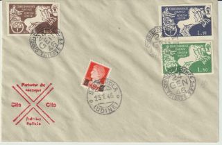 Italy 1945 Complete Set Sabe On Cover,  Signed / T19381