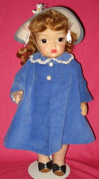 Exc 1950s Reddish Hair Terri Lee Doll In Blue Dress W/tag & More