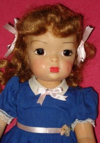 EXC 1950s Reddish Hair TERRI LEE DOLL in Blue Dress w/Tag & More 3