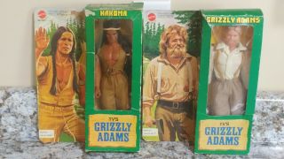 Grizzly Adams And Nakoma Doll Set 1978