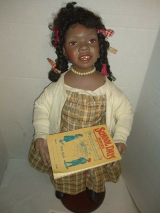 Sissy 24 " African American - Porcelain Doll - Premiere Artists Mary Van Osdell