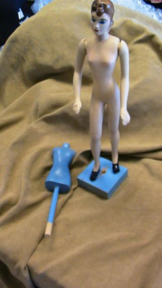Vintage 1940s Simplicity Fashiondol Sewing Mannequin Doll Miniature Latexture
