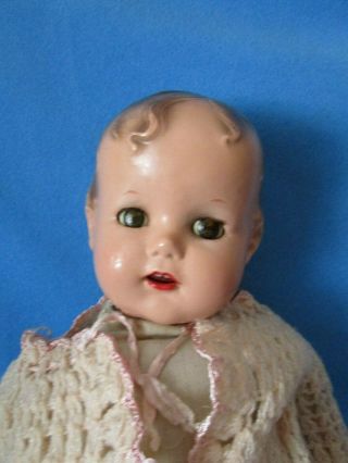 Christmas Ideal?1930s - 1940s 22”miracle On 34th St.  Baby Composition Doll.