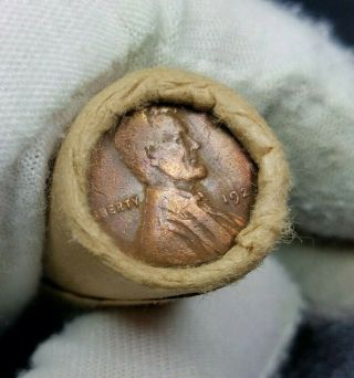 1920 - D / 1934 Wheat Penny Ends Obw Roll (just Found At Estate)