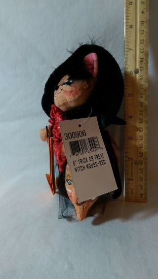 Annalee Thorndike 6 " Trick Or Treat Witch Mouse Halloween Decoration 2006
