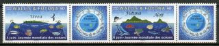 Wallis & Futuna Fish Stamps 2019 Mnh World Oceans Day Turtles Marine 2v Strip