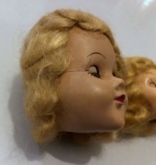 2 Small Doll Head Creepy Eyes Open And Close Repurpose Steampunk Craft Supplies 2