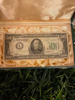 1934a $500 Five Hundred Dollar Bill San Francisco Federal Reserve Note