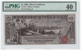 $1 1896 Silver Certificate Fr 224 Pmg 40