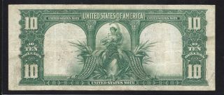 1901 $10 Bison FR121 Legal Tender Speelman White - Higher Mid - Grade note 2