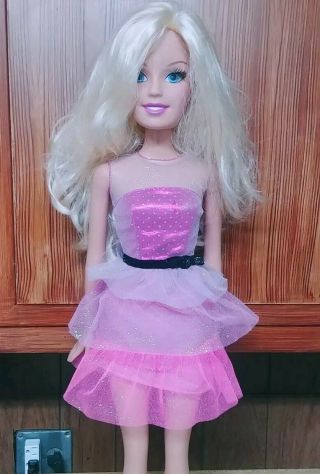 2016 Just Play Articulated Barbie Doll Pink Dress 28 