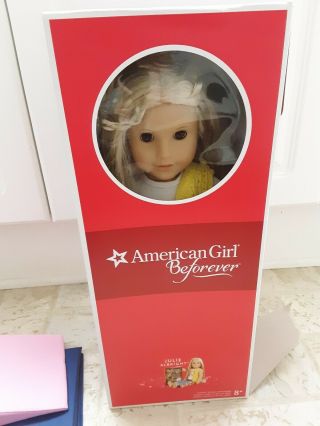 American Girl Julie Albright Doll 18” With Gymnastics Set Clothing.