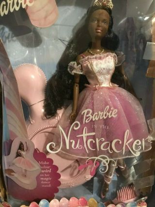 Mattel Barbie The Nutcracker Ballerina The Sugarplum Princess 2001 W/ Stand Sl