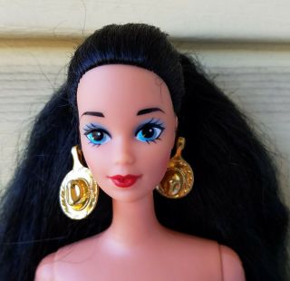 Vintage Steffie Barbie Doll Raven Black Hair Stampin Barbie Doll Mattel Nude