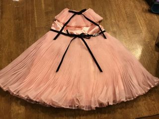 Danbury Shirley Temple Playpal 34” Doll Pink Dress With Black Ties Outfit