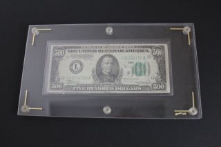 1934a $500 Five Hundred Dollar Bill Frn Federal Reserve Note At No Rsv