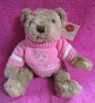 Herrington Teddy Bears Mercedes Benz Jessica Bear Pink Sweater Plush With Tags
