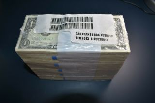 1000 Uncirculated $1 One Dollar Bills San Francisco Bep Brick Bundle (2013)