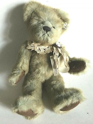 Annette Funicello Collectible Bear Mohair Teddy Bear/ Tag 12 "