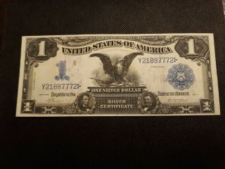 Fr 29 1899 $1 Silver Certificate Black Eagle - Appears To Be Gem 5