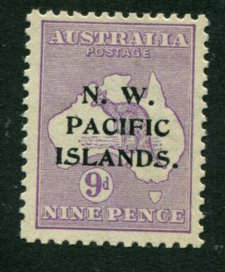 N.  W Pacific Islands Nwpi Roo Optds 9d Violet Die Ii Hinged Stamp