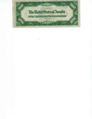 1934 A US $1000 ONE THOUSAND DOLLAR FEDERAL RESERVE NOTE 2