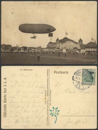 Germany 1909 - Postcard Frankfurt - Zeppelin 30566/14