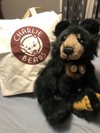 Pre - Owned Official Isabelle Lee Charlie Bears Malcolm Large Collectable Bear 20”