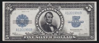 Us 1923 $5 " Porthole " Silver Certificate Fr 282 Vf - Xf (991)