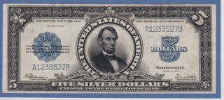 Fr 282 1923 $5 Large Size Silver Certificate Gem Uncirculated / Scarce