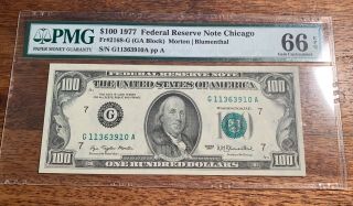 1977 $100 Federal Reserve Note Pmg 66 Epq,  Starts At Face