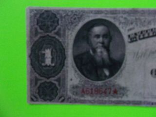 1890 $1 Treasury Note FR - 347 Rosecrans Huston Very Fine A618647 2