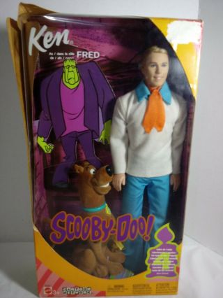 Barbie Scooby - Doo Ken As Fred Doll Cartoon Network 2002 Mattel Classic Tv