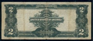 $2.  00 Silver Certificate,  1899,  Fr.  258m,  Mule,  VF 2