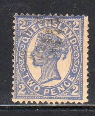Australia - Queensland 114 1897 2p Queen Victoria F - Vf M