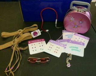 Retired American Girls Talent Show Accessories Set Headset / Earrings/ Glasses,