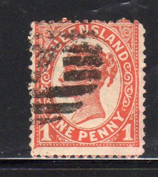 Australia - Queensland 113 1897 1p Queen Victoria F - Vf M