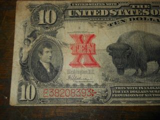 1901 $10 Bison FR121 Legal Tender Speelman White - Ungraded note 3
