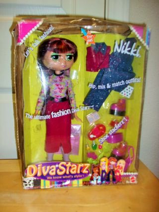 Diva Starz Nikki Doll 2002,  Box Has Damage
