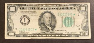 1934 $100 Star Note Federal Reserve Of Minneapolis