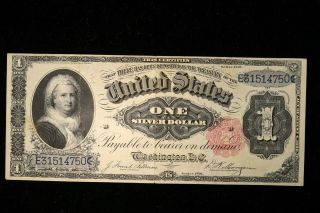 1891 $1 Large Silver Certificate Fr 223 Strong Very Fine " Great Eye Appeal "