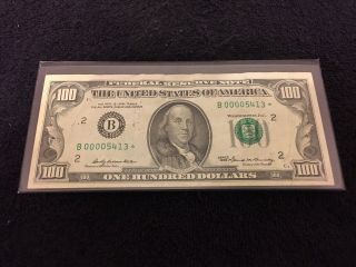 1969 $100 Bill Star Replacement Note Low Serial Number York Frn Make Offer