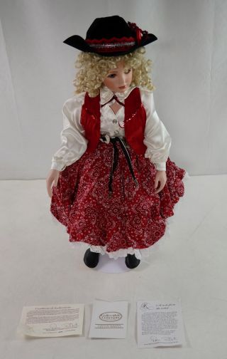Limited Edition Donna Rubert " Sweet 16 Mandy " Porcelain Doll W/coa 0284/2000