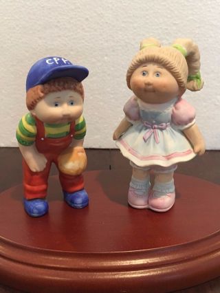 Cabbage Patch Doll Boy And Girl Porcelain Figurines