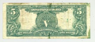 $5 Series 1899 Chief Onepapa Silver Certificate with 2
