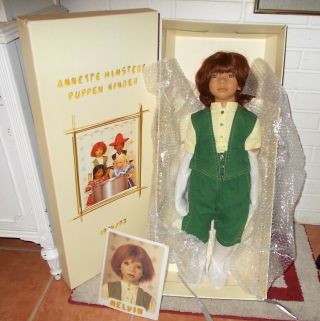 30 " Annette Himstedt Doll Melvin Auburn Hair Freckles Children Together 1994 - 95