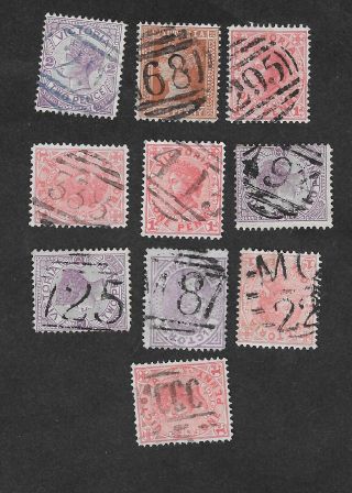 Vic Numeral Cancels X 10 C