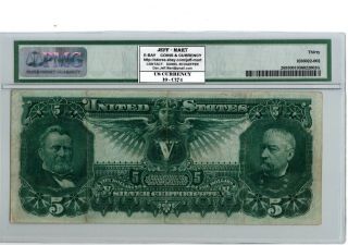 1896 $5 Silver Certificate Education Note Fr 269 PMG 30 Bruce/Roberts 19 - C174 2