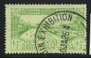 H8 Nz 1925 Dunedin Exhibition 1/2d Green ; Fine -