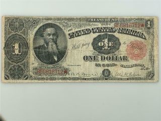 1891 $1 Treasury Note F - 352 Large Size One Dollar